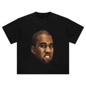 Kanye West Big Face Tee – Oversized Streetwear Graphic T-Shirt