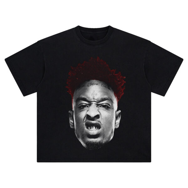 21 Savage "Big Face" Graphic Tee - Image 2