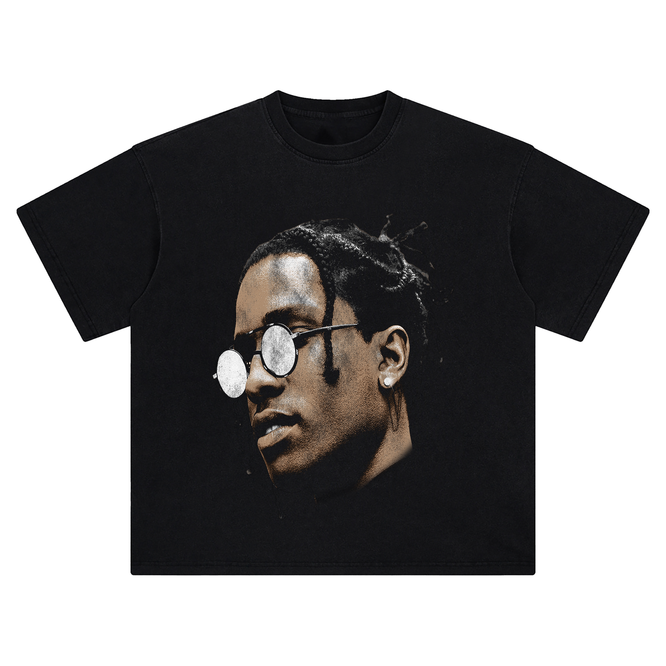ASAP Rocky Big Face Tee – Oversized Harlem Rap Fashion Streetwear Shirt