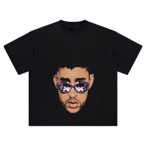 Bad Bunny Big Face Tee – Oversized Latin Trap Streetwear Graphic Shirt