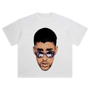 Bad Bunny Big Face Tee – Oversized Latin Trap Streetwear Graphic Shirt