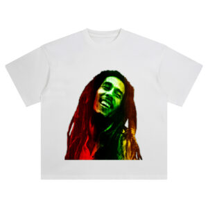 Bob Marley Big Face Tee – Oversized Reggae Music Streetwear Graphic Shirt