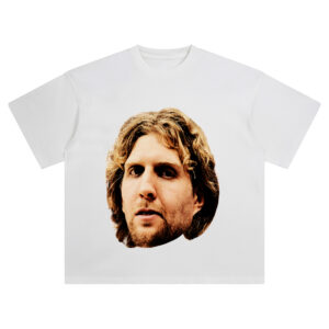 Dirk Nowitzki Big Face Tee – Oversized NBA Legend Streetwear Graphic Shirt