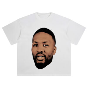 Damian Lillard Big Face Tee – Oversized Basketball + Hip Hop Streetwear Shirt