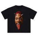 Dennis Rodman Big Face Tee – Horns Out Oversized Streetwear Graphic Shirt