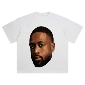 Celebrate a legend in the Dwyane Wade Big Face Tee—a heavyweight oversized streetwear drop built on flash, legacy, and greatness.