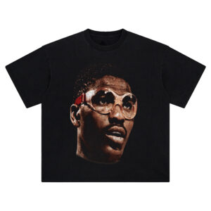 Hakeem Olajuwon Big Face Tee – Oversized NBA Legend Streetwear Graphic Shirt