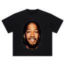 Jalen Brunson Big Face Tee – Oversized NBA Streetwear Graphic Shirt