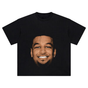 Jamal Murray Big Face Tee – Oversized NBA Playoff Streetwear Graphic Shirt