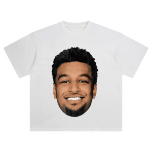 Jamal Murray Big Face Tee – Oversized NBA Playoff Streetwear Graphic Shirt
