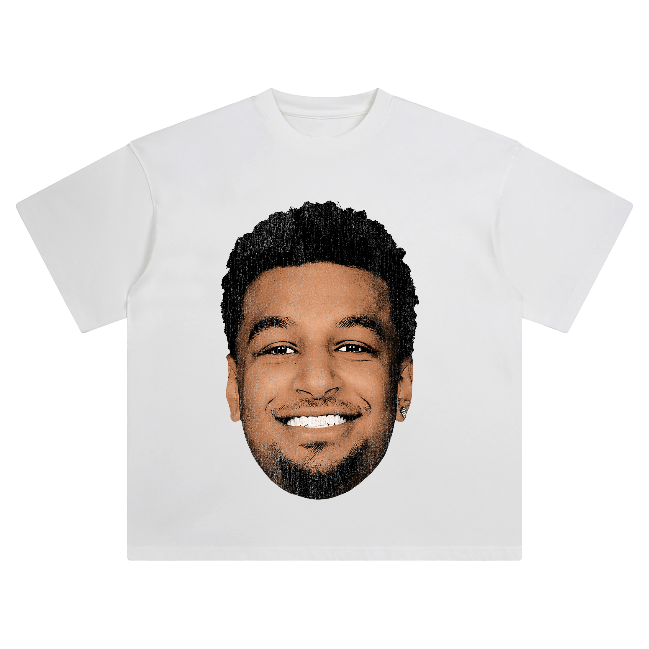 Jamal Murray Big Face Tee – Oversized NBA Playoff Streetwear Graphic Shirt