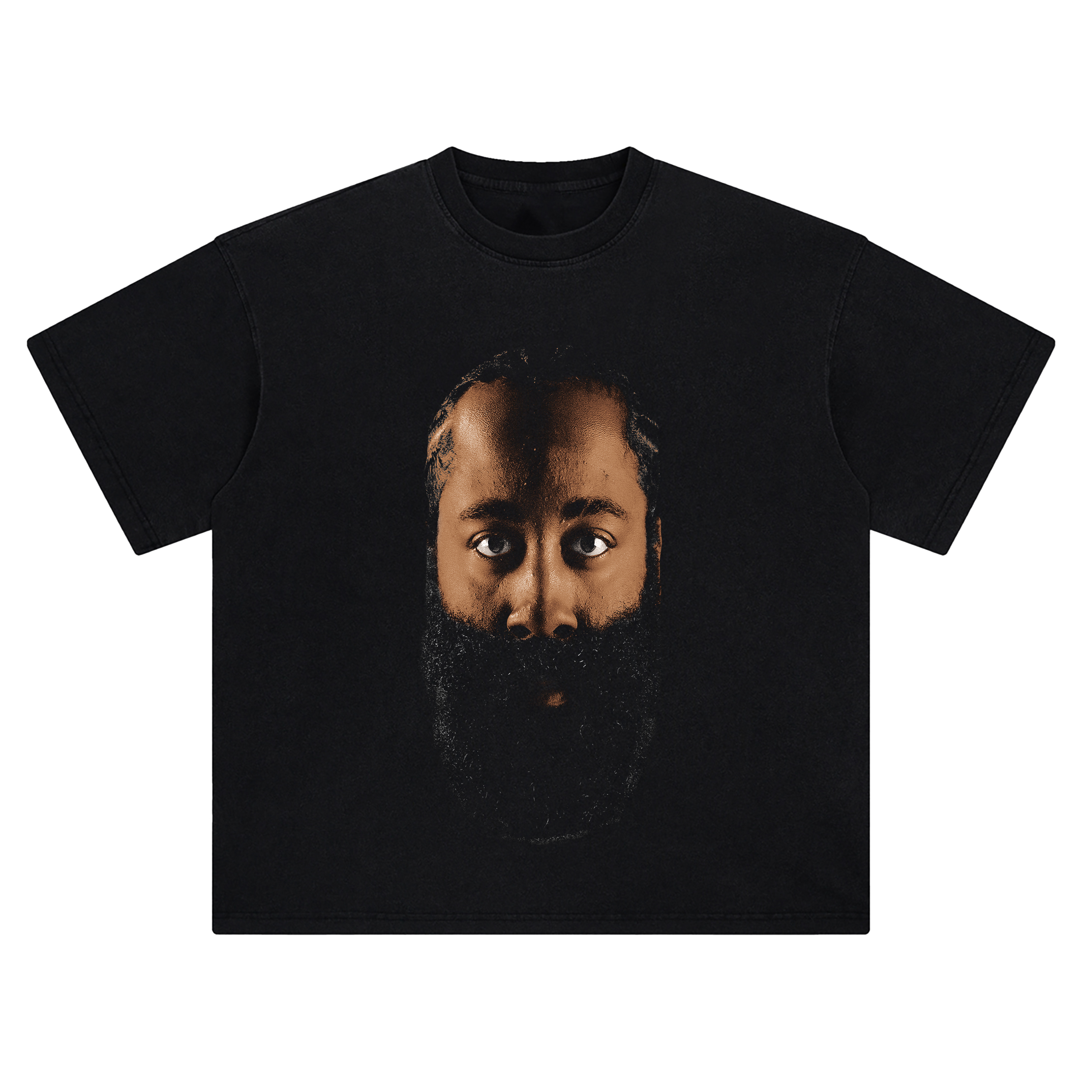 James Harden Big Face Tee – Oversized NBA Scoring Icon Streetwear Shirt