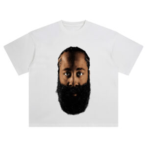James Harden Big Face Tee – Oversized NBA Scoring Icon Streetwear Shirt