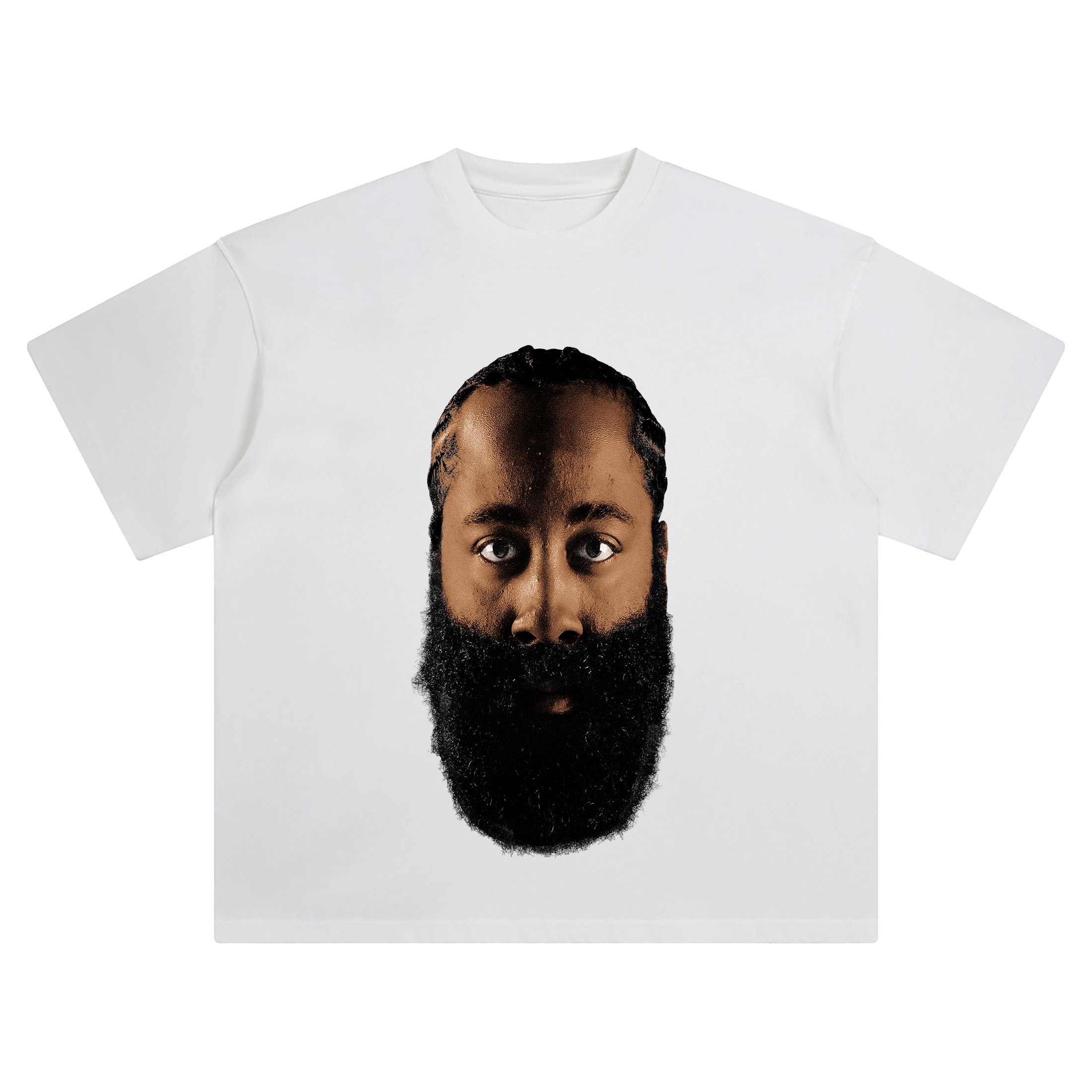 James Harden Big Face Tee – Oversized NBA Scoring Icon Streetwear Shirt