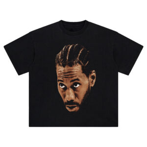 Kawhi Leonard Big Face Tee – Oversized NBA Silent Superstar Streetwear Shirt