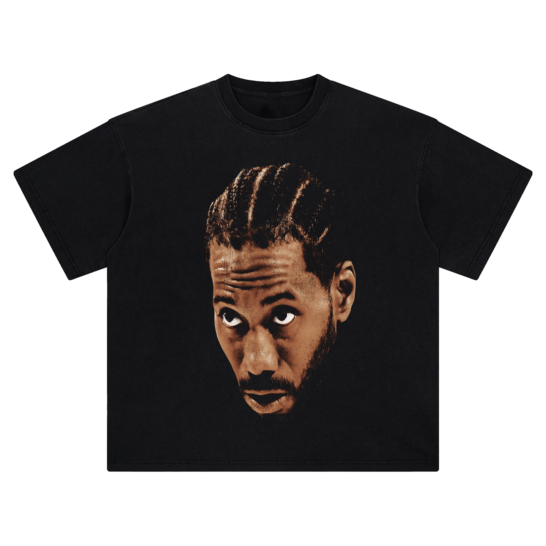 Kawhi Leonard Big Face Tee – Oversized NBA Silent Superstar Streetwear Shirt