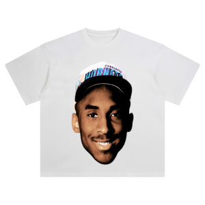 Kobe Bryant Big Face Tee – Hornets Hat Draft Day Oversized Graphic Shirt