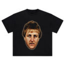 Larry Bird Big Face Tee – Oversized Vintage NBA Legend Streetwear Shirt