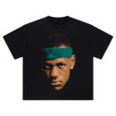 Young LeBron James Big Face Tee – Oversized Rookie NBA Legend Streetwear Shirt