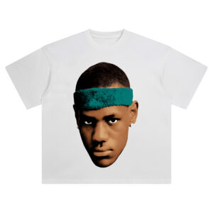 Young LeBron James Big Face Tee – Oversized Rookie NBA Legend Streetwear Shirt