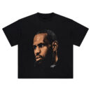 LeBron James Big Face Tee – Oversized GOAT NBA Streetwear Graphic Shirt