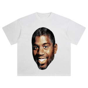 Magic Johnson Big Face Tee – Oversized Showtime Lakers Streetwear Graphic Shirt