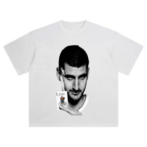 Nikola Jokić Big Face Tee – Joker Card Style Oversized MVP NBA Streetwear Shirt