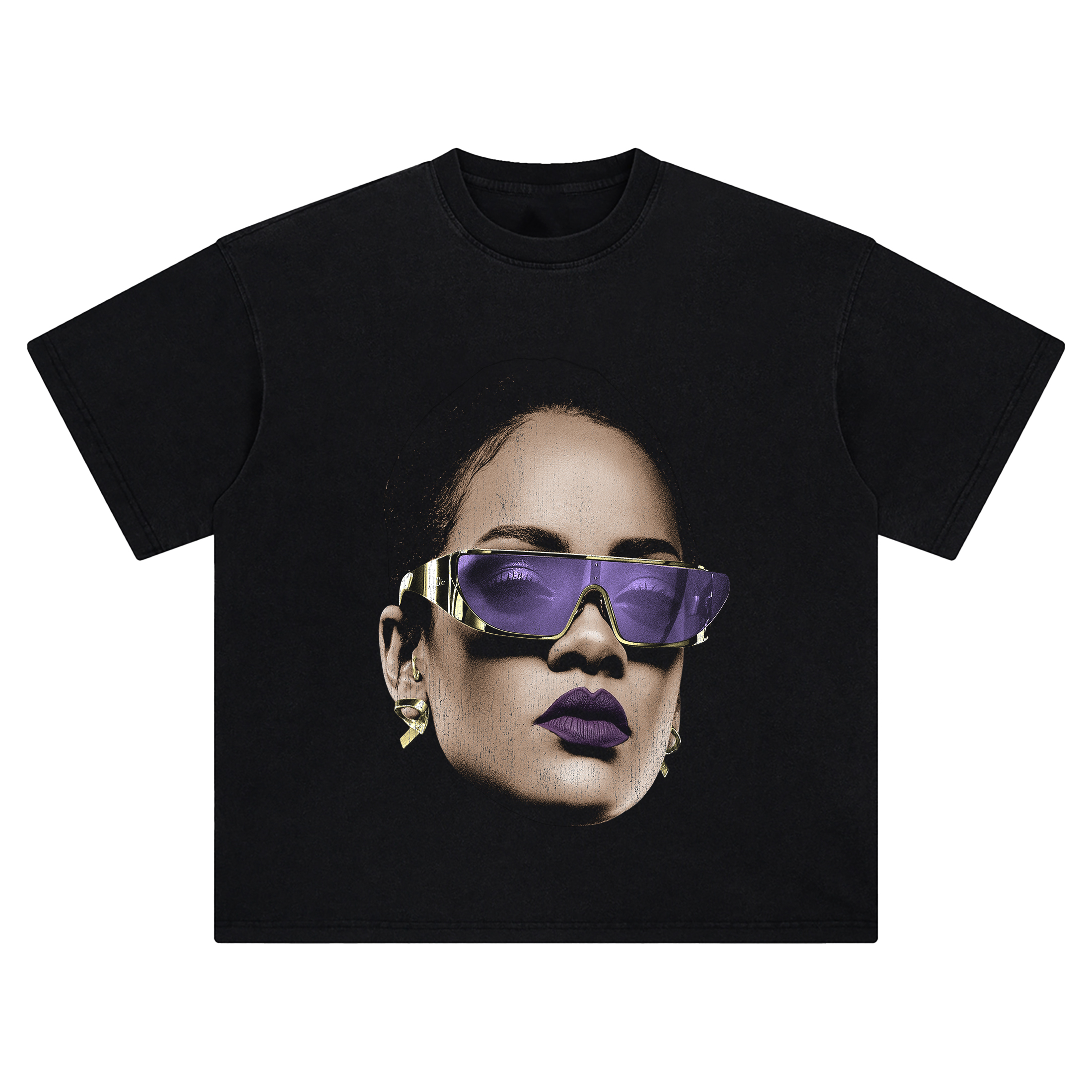 Rihanna Big Face Tee – Oversized Vintage Streetwear Shirt