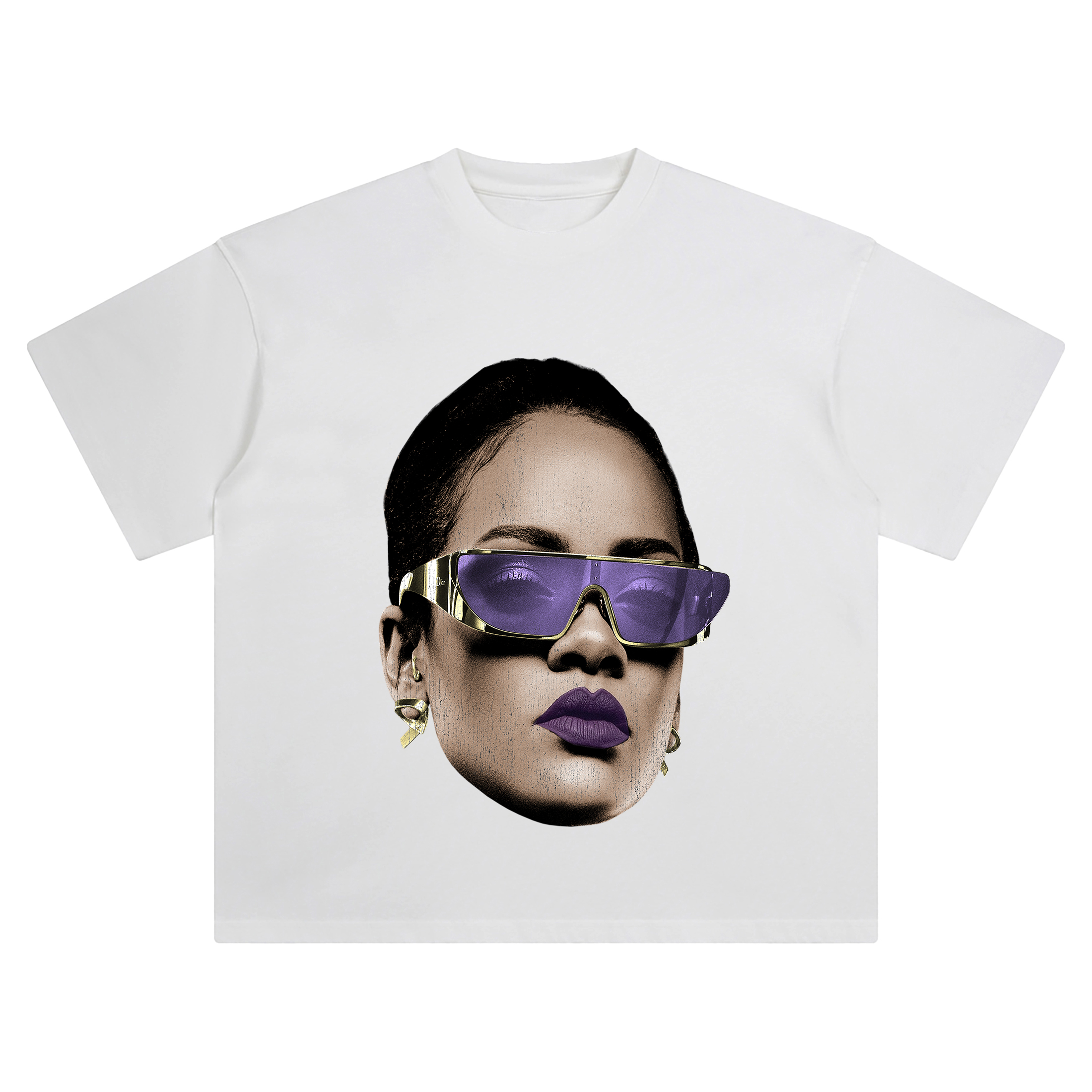 Rihanna Big Face Tee – Oversized Vintage Streetwear Shirt