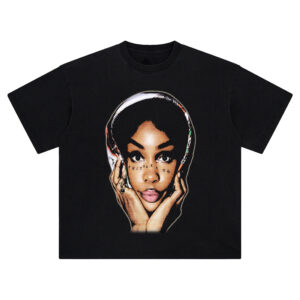 SZA Big Face Tee – Oversized R&B Streetwear Graphic Shirt