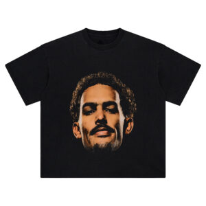 Trae Young Big Face Tee – Oversized Atlanta Hawks Streetwear Graphic Shirt
