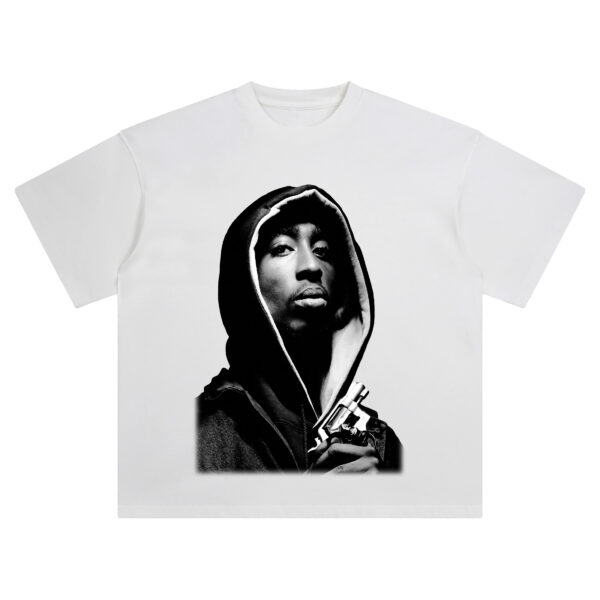 Tupac face "Big Face" Graphic Tee - Image 2