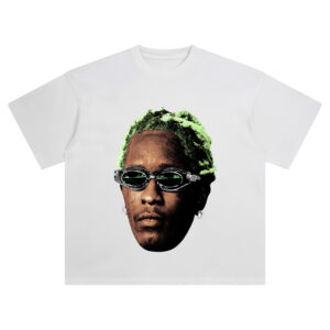 Young Thug Big Face Tee – Oversized Slime Rap Fashion Streetwear Shirt