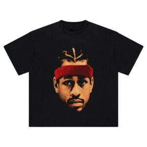 Allen Iverson Big Face Tee – Oversized NBA Streetwear Graphic Shirt