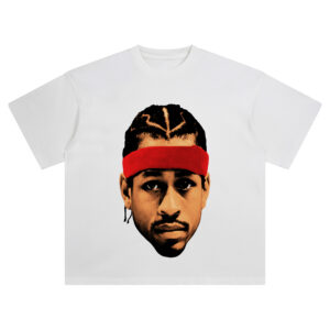 Allen Iverson Big Face Tee – Oversized NBA Streetwear Graphic Shirt