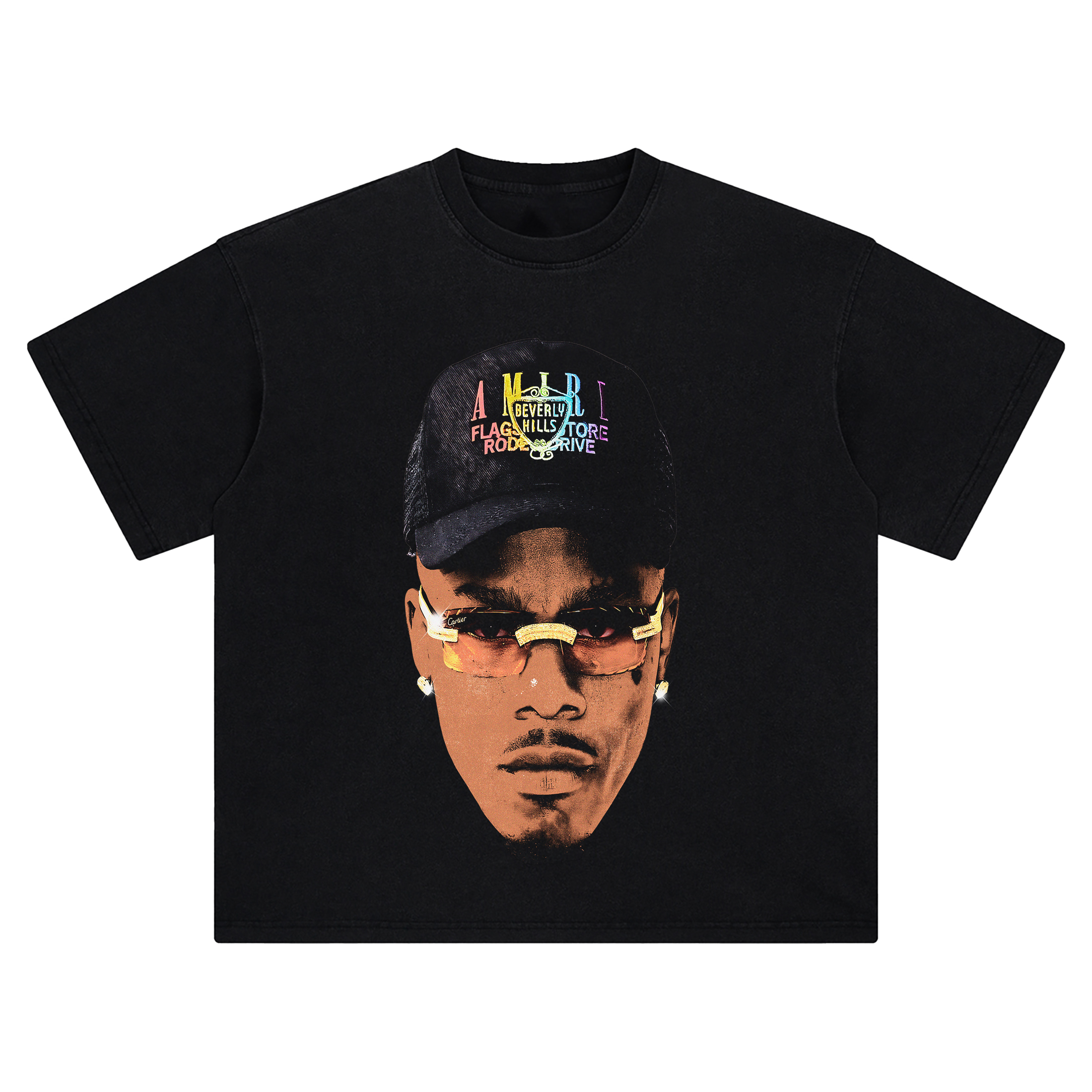 DaBaby Big Face Tee – Oversized Hip Hop Streetwear Graphic Shirt