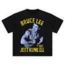Bruce Lee Jeet Kune Do Origins Tee with 1967 tribute and vintage fighting pose