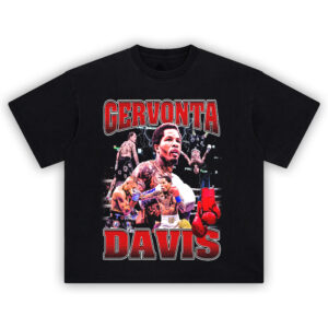 Gervonta Davis Shirt featuring fight collage and explosive knockout visuals with boxing gloves