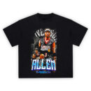 Allen Iverson Street Legend Tee featuring bold Sixers graphics and retro basketball style