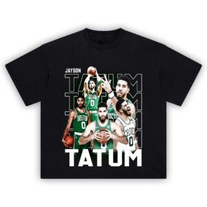 Jayson Tatum T-Shirt with Celtics graphics and high-energy action shot design