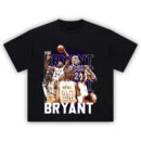 Kobe Bryant T-Shirt with vintage Lakers #24 collage, honoring Mamba Mentality