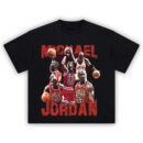 Air Chicago Legend Shirt with bold collage of Michael Jordan in iconic Bulls moments
