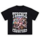 Terence Crawford T-Shirt featuring championship boxing collage and knockout fight scenes