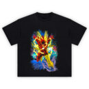 The Flash Speed Force Graphic Tee featuring Barry Allen sprinting through police tape with electric energy bursts