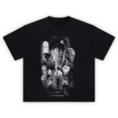 The Green Mile Tee featuring black and white movie collage with main cast and prison chair illustration