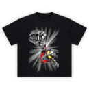 Ultraman Meteor Fist Tee with comic-style punch, halftone effect, and yellow-red highlights