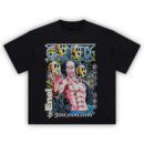 Enel Bounty Tee showing One Piece villain Enel with thunder drums, lightning aura, and 500 million berry bounty