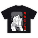 Broken Gaara tee design featuring a cracked-face Gaara covering one eye with red kanji and manga-style artwork