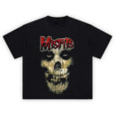 Get loud in the Misfits Skull Face Graphic Tee – a bold horror punk shirt with the Fiend skull in distressed style.