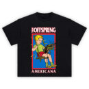 The Offspring Americana Graphic Tee featuring iconic 1998 album artwork with a cartoon boy on a swing